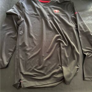 49ers NFL Black and Red Long Sleeve Shirt